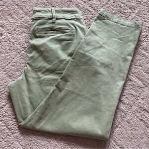 NWT Dear John Hampton Pant Olive Green High Waist Straight Leg Women’s Size 27